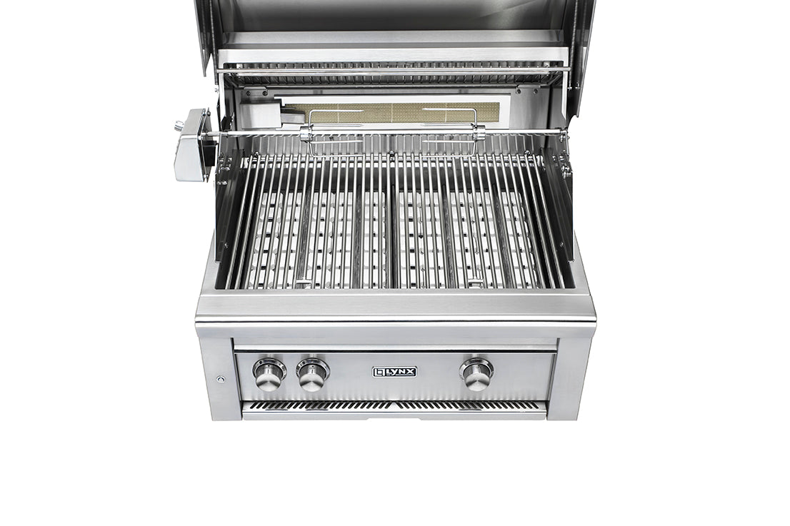 Lynx 30” Professional Built-In Grill with All Ceramic Burners and Rotisserie (L30R-3)