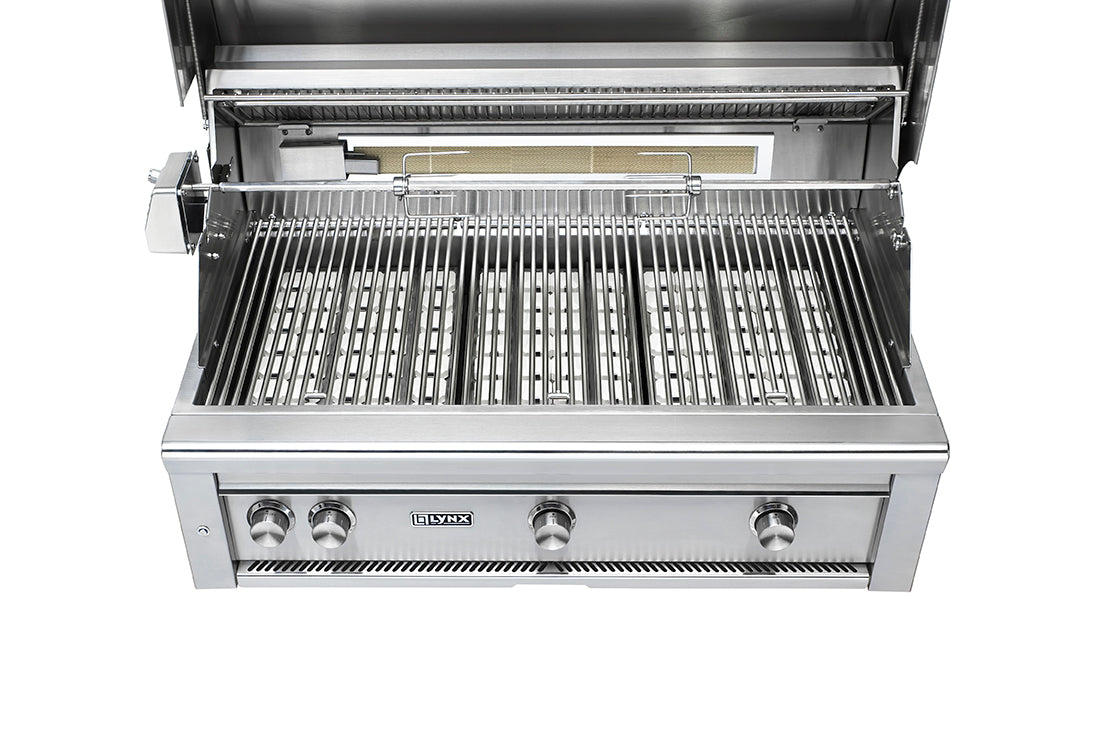 Lynx 42” Professional Built-in Grill with All Ceramic Burners and Rotisserie (L42R-3)