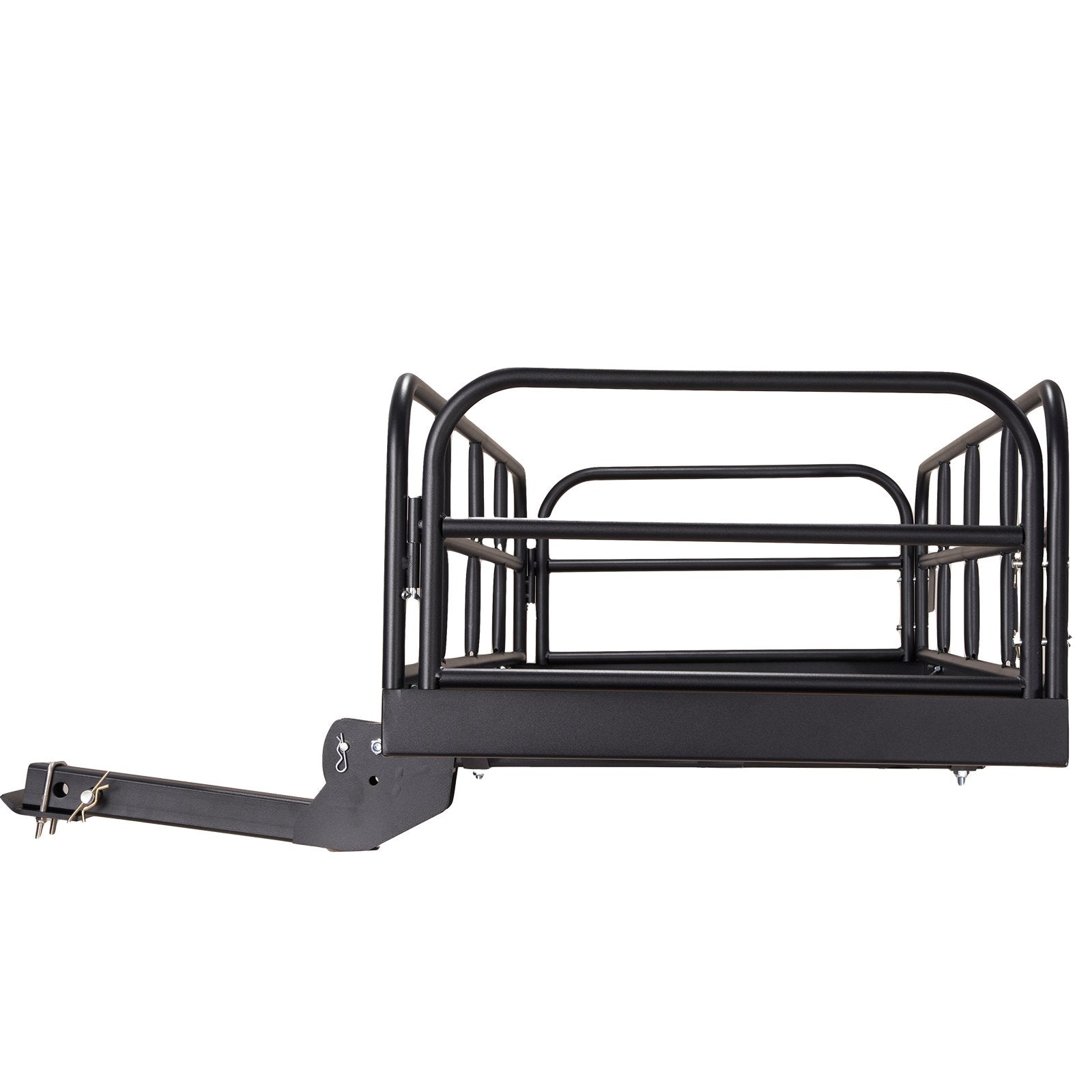 VEVOR Hitch Cargo Carrier, 60 x 24 x 14 in Folding Trailer Hitch Mounted Steel Cargo Basket, 400lbs Loading Capacity